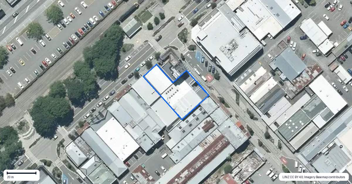 Property context map for 166 Burnett Street, Ashburton