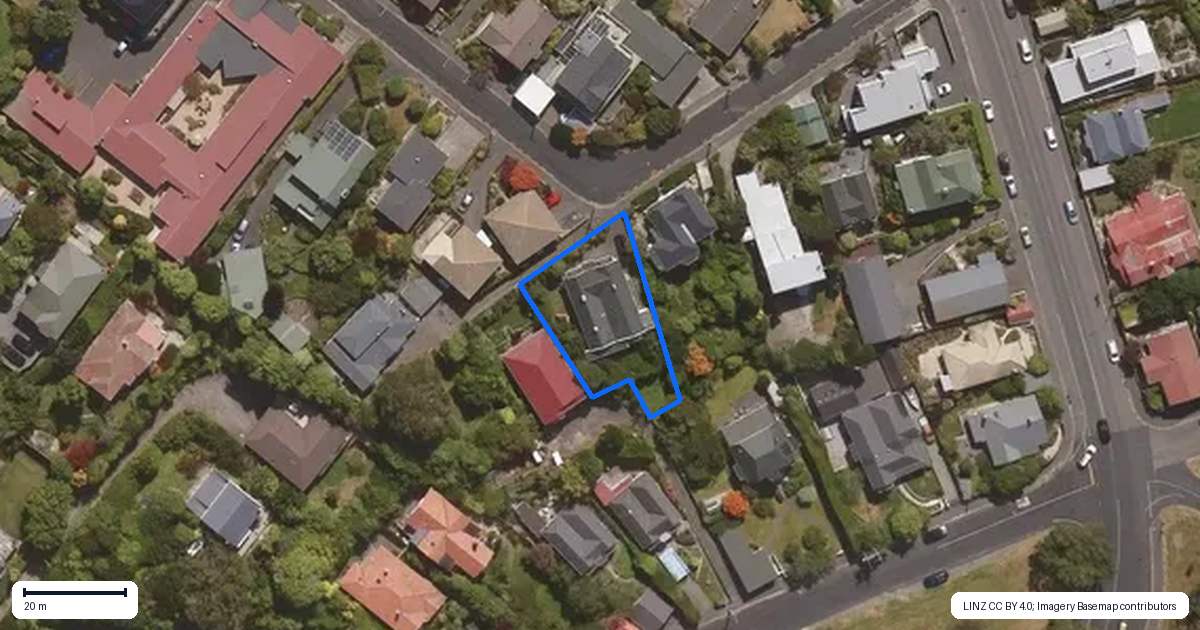 Property context map for 32 Sheen Street, Roslyn, Dunedin
