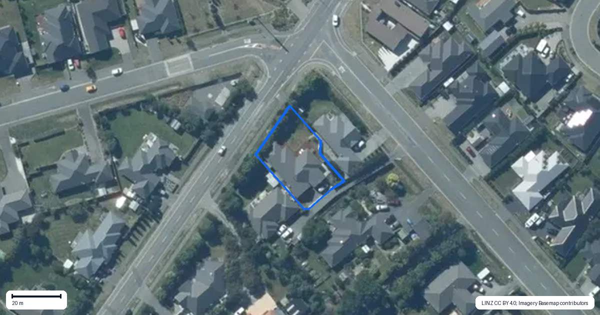 Property context map for 805A East Maddisons Road, Rolleston