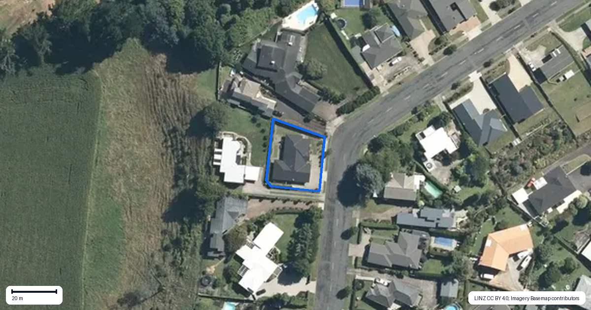 Property context map for 364 Wallace Terrace, Te Awamutu