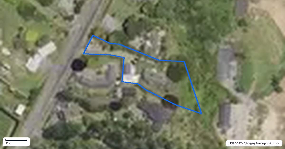 Property context map for 93 Wairoa Road, Minden