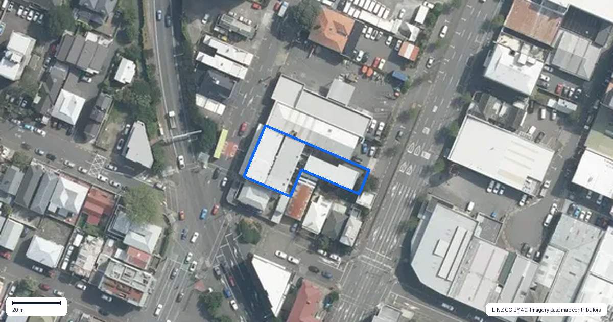 Property context map for 9/307 Willis Street, Te Aro, Wellington
