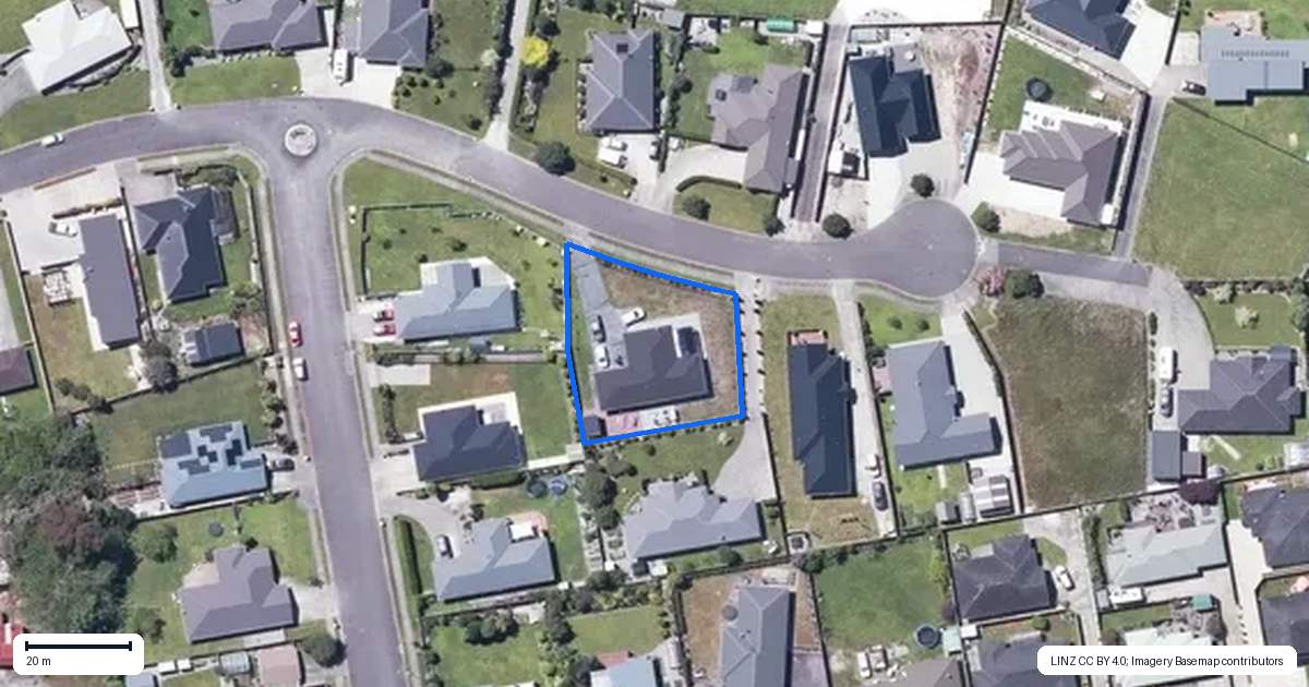Property context map for 38 Kawatiri Place, Westport
