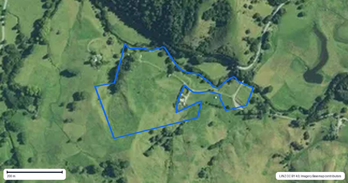 Property context map for 30C Te Ranga Road, Kaeo