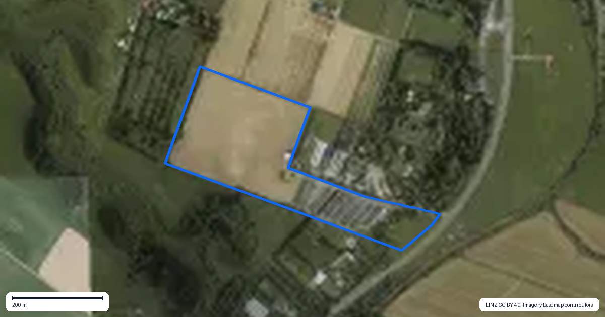 Property context map for 1200 State Highway 1, Manakau