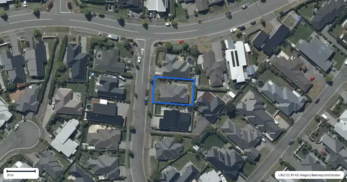 Property context map for 20 Graycliffe Street, Halswell, Christchurch