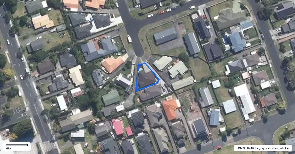 Property context map for 12 Ross Crescent, Orewa