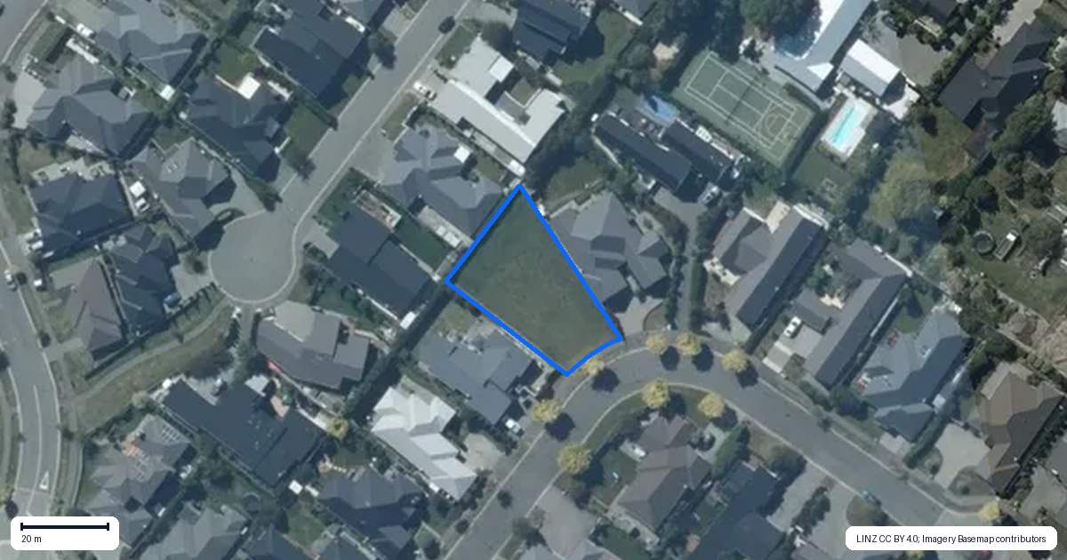 Property context map for 11 Crown Close, Prebbleton