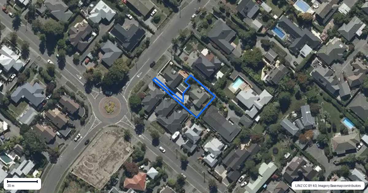 Property context map for 2C Chilcombe Street, Ilam, Christchurch