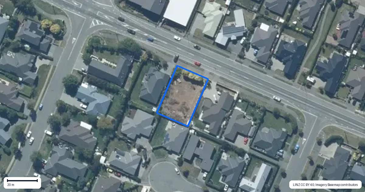 Property context map for 74B Edward Street, Lincoln