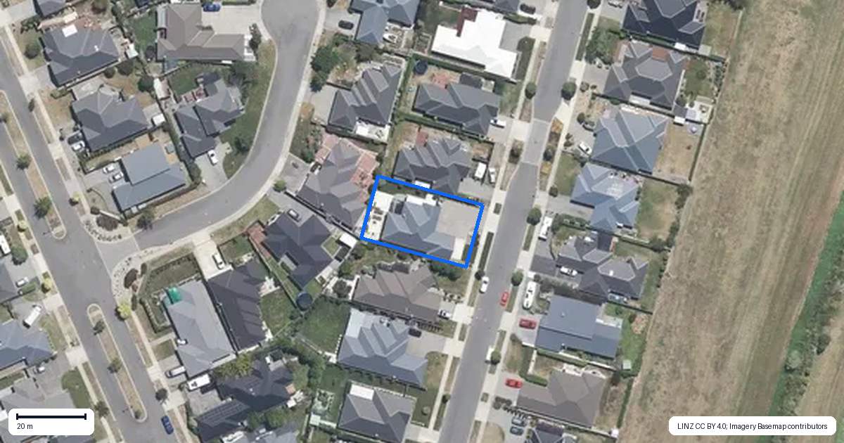 Property context map for 11 Brockelbank Drive, Kaiapoi