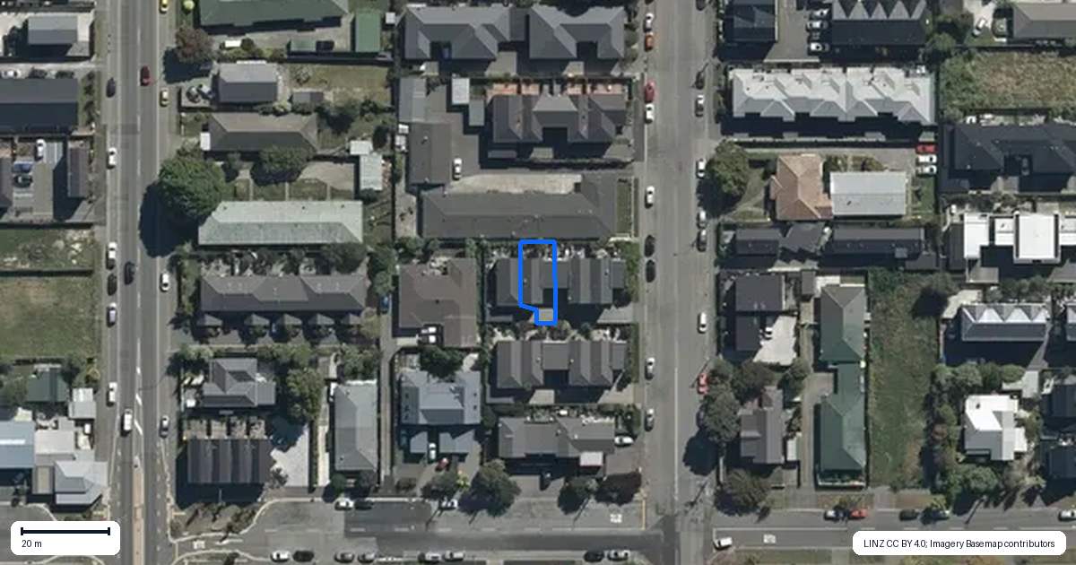 Property context map for 477C Manchester Street, St Albans, Christchurch