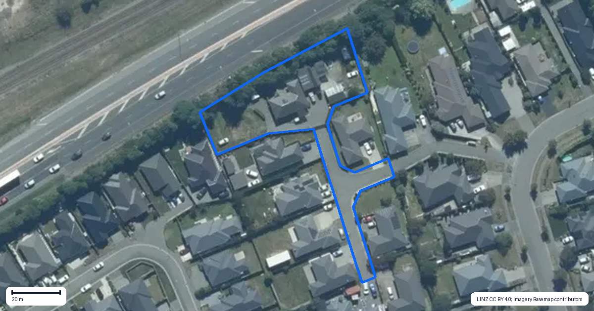 Property context map for 15B Marlowe Place, Rolleston