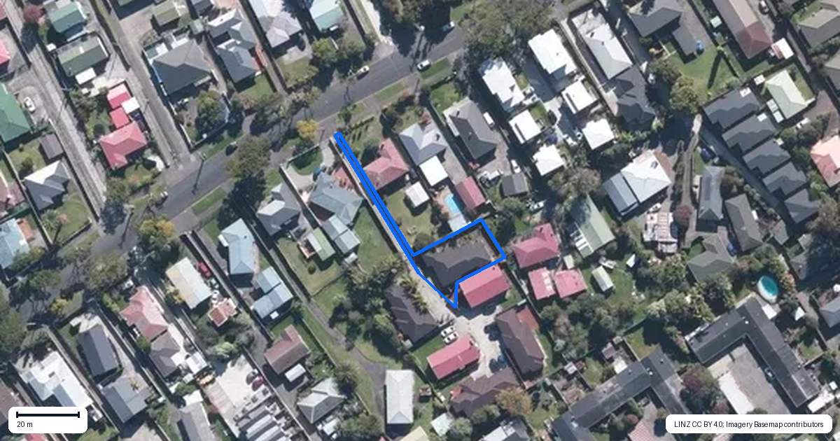 Property context map for 110A Canal Road, Avondale, Auckland