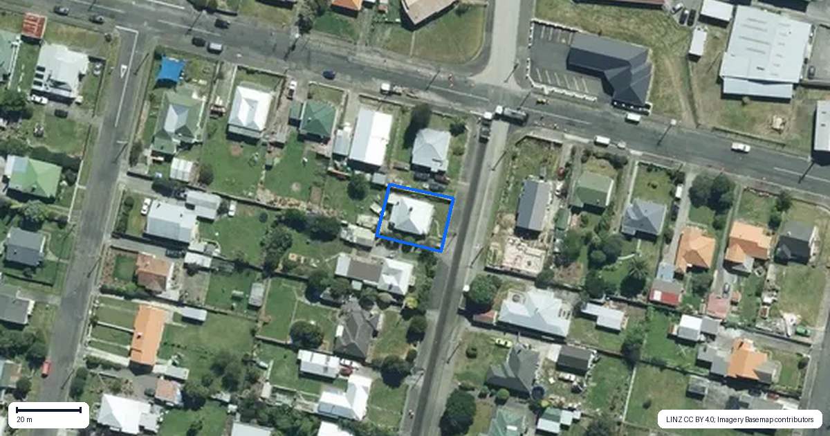 Property context map for 14 Blackwell Street, Marton