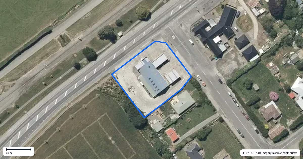 Property context map for 103 Peters Street, Hinds, Ashburton
