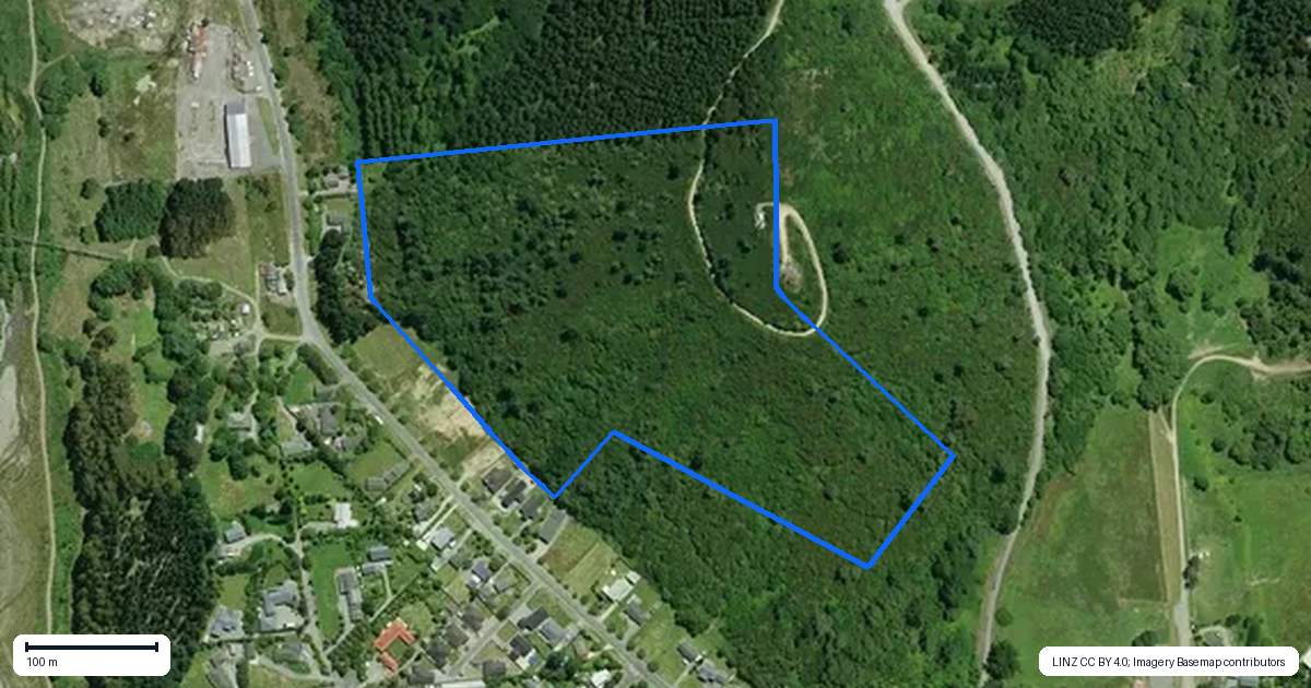 Property context map for 150 Jacks Pass Road, Hanmer Springs
