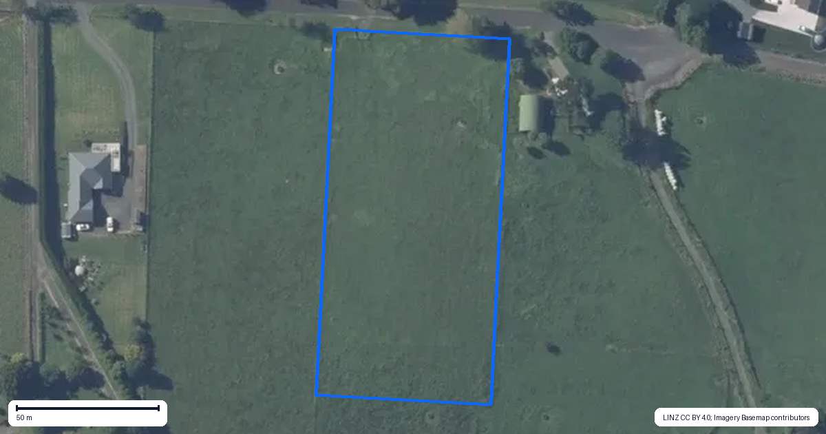 Property context map for 48 Sagewood Road, Whakamarama