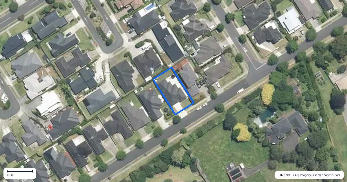 Property context map for 40 Castellina Drive, Karaka, Papakura