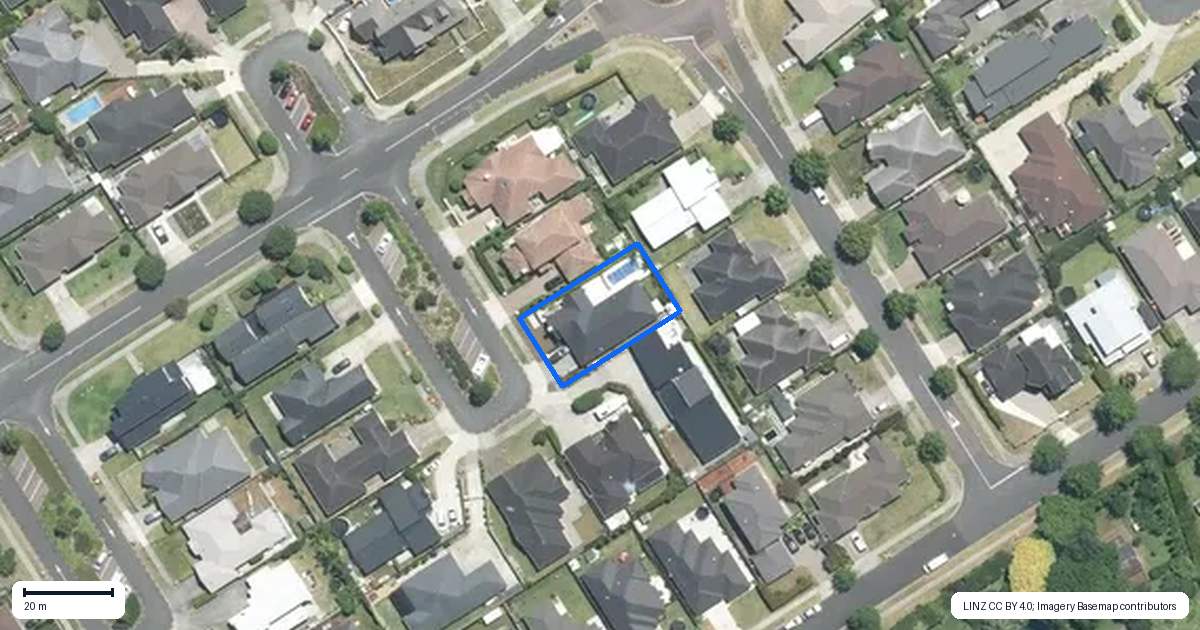 Property context map for 5 Canini Grove, Karaka, Papakura