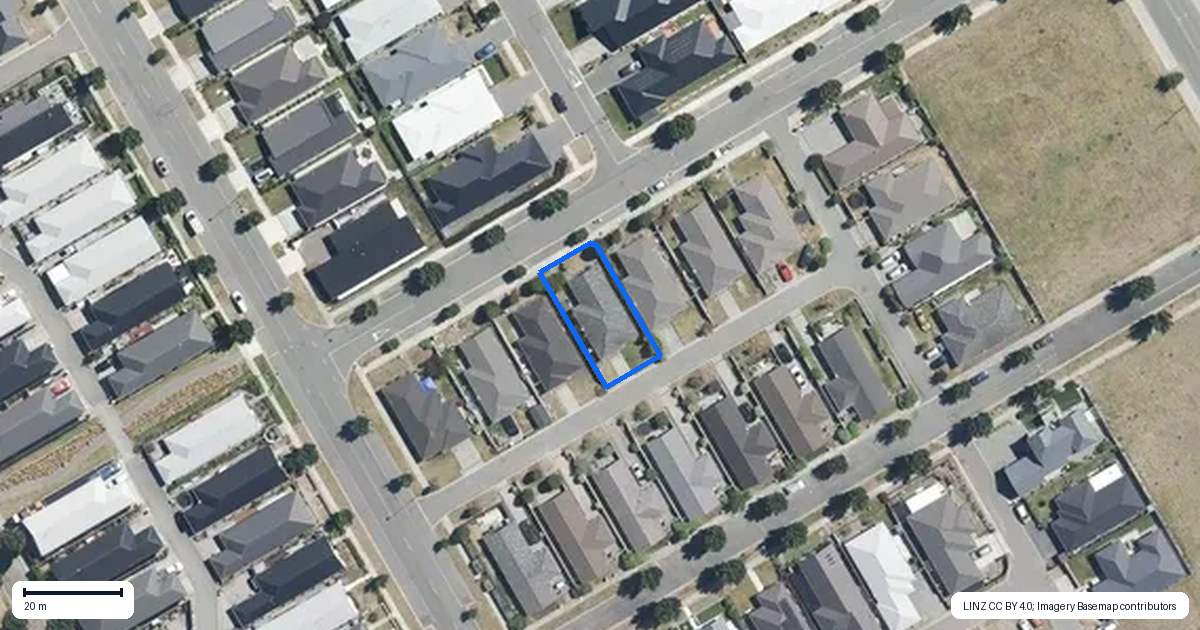 Property context map for 67 Barnes Street, Pegasus