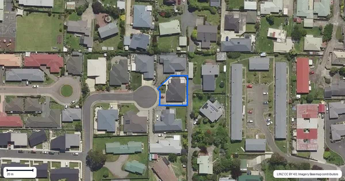 Property context map for 18 Banksia Lane, Whakatane