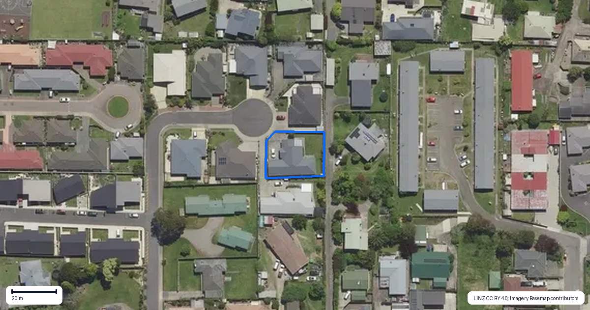 Property context map for 16 Banksia Lane, Whakatane
