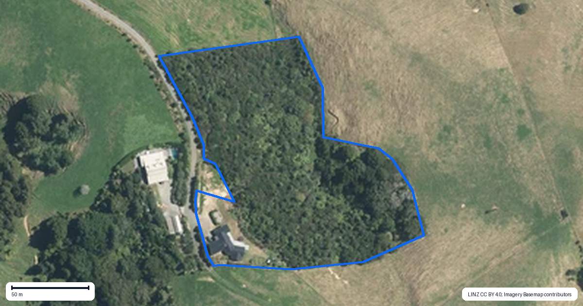 Property context map for 101 Fitzpatrick Road, Brookby, Auckland