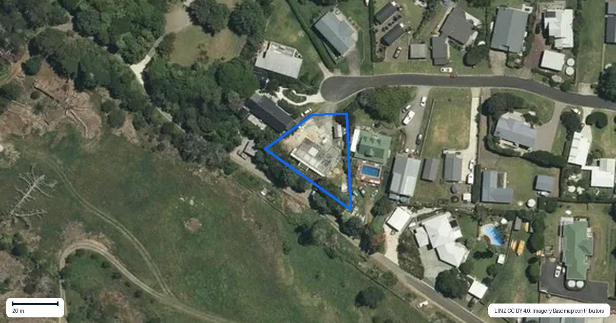 Property context map for 13 Emmerdale Drive, Hahei, Whitianga