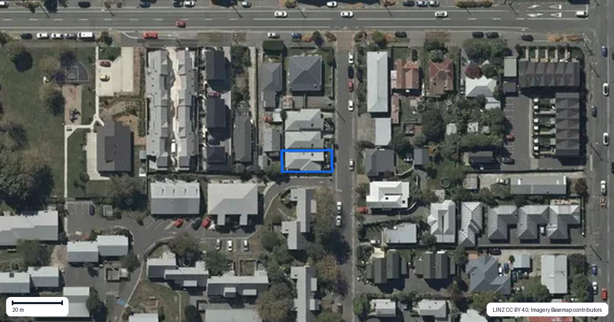 Property context map for 31 Cotterill Street, Addington, Christchurch