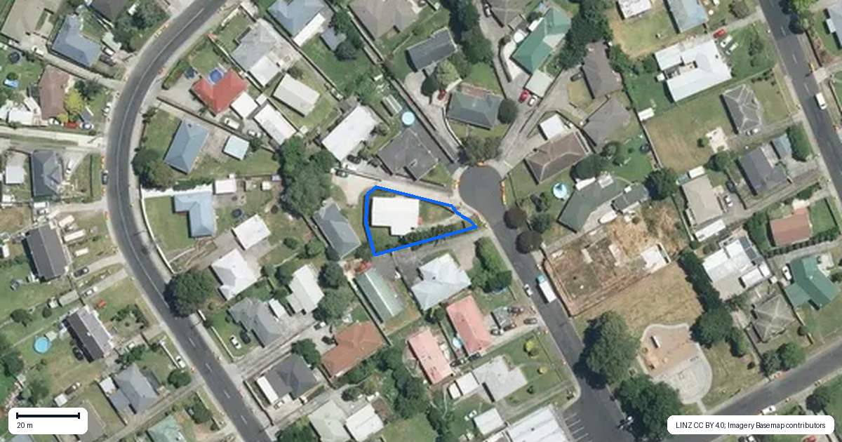 Property context map for 14 Wilson Place, Papakura