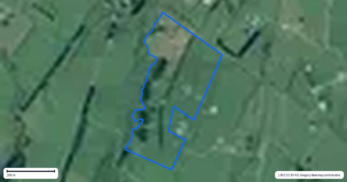 Property context map for 36 Pukewera Road, Waihi