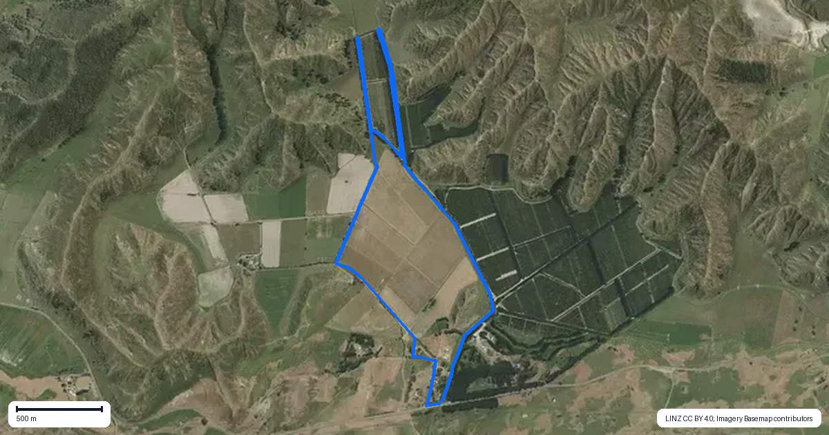 Property context map for 2225 State Highway 2, Whakaki