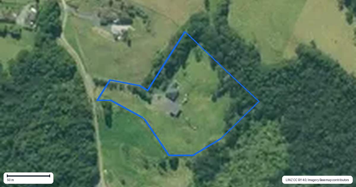 Property context map for 61B West Farm Drive, Kaiwaka