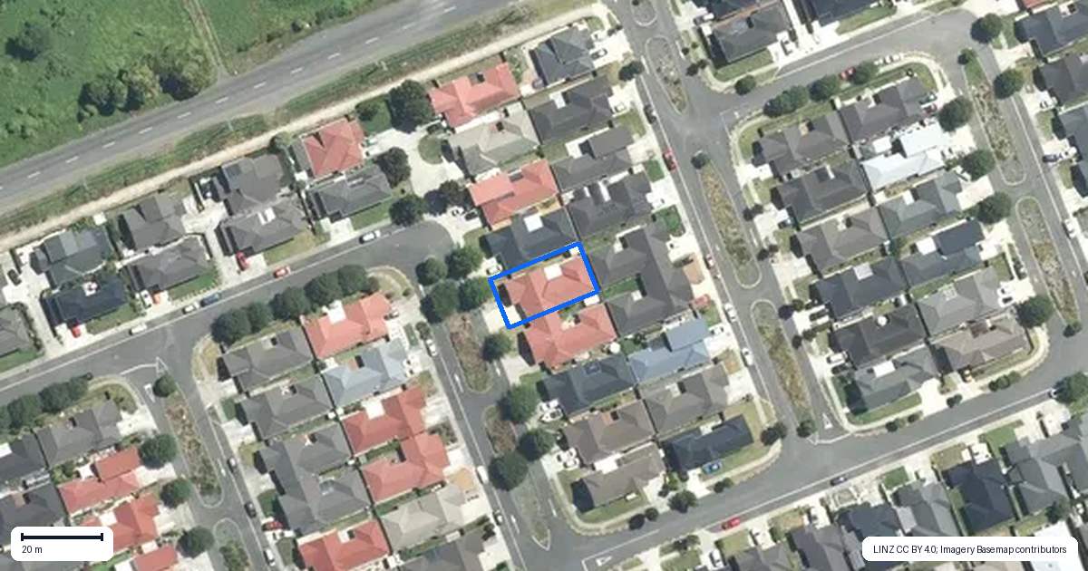 Property context map for 25 Tarapiroe Avenue, Takanini, Auckland