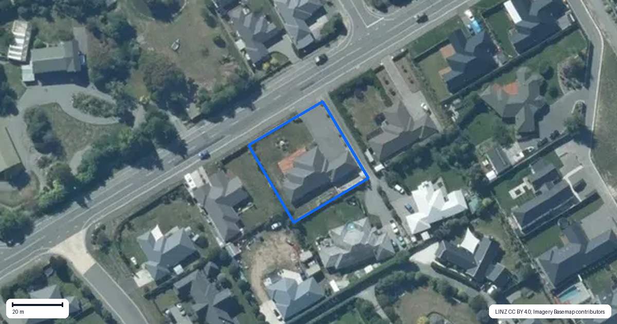Property context map for 197 Lowes Road, Rolleston