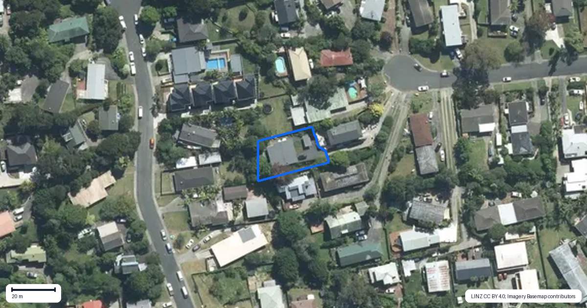 Property context map for 17A Tallington Crescent, Torbay, Auckland