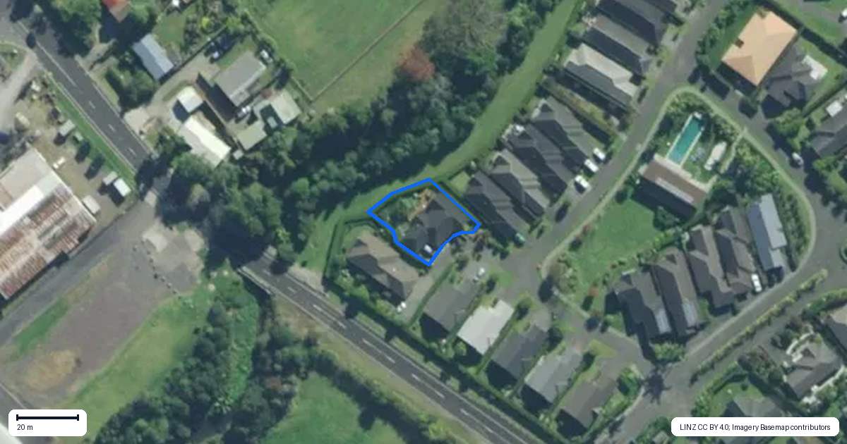 Property context map for 15 Sarawak Drive, Kerikeri