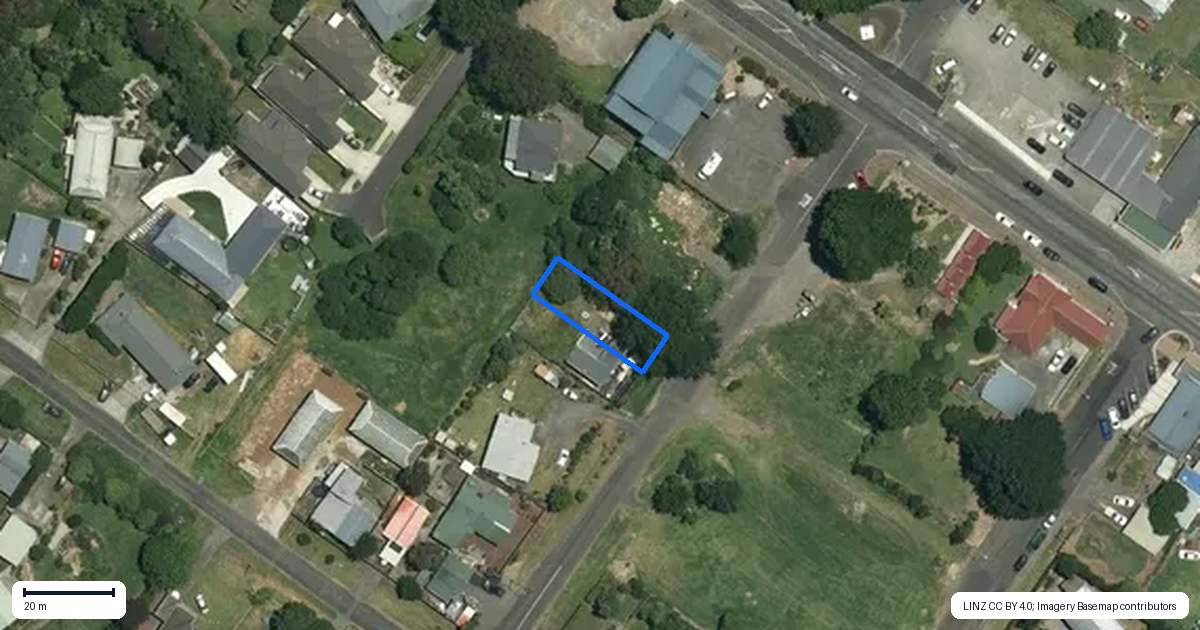 Property context map for 15 Market Street, Pokeno