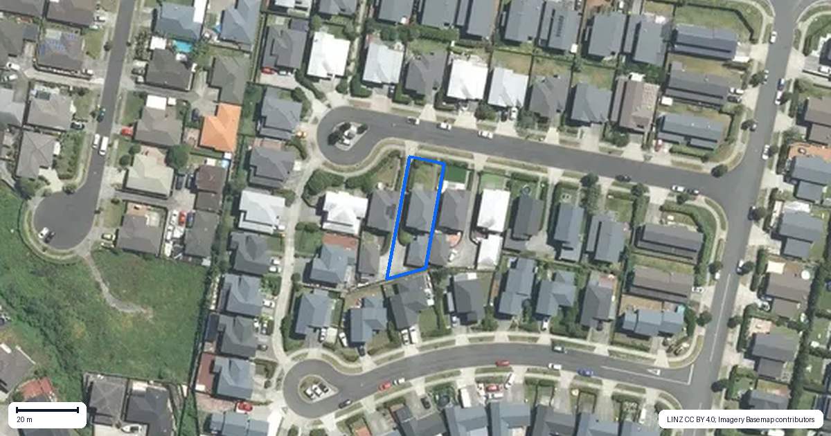 Property context map for 14 Lane Cameron Place, Flat Bush, Auckland