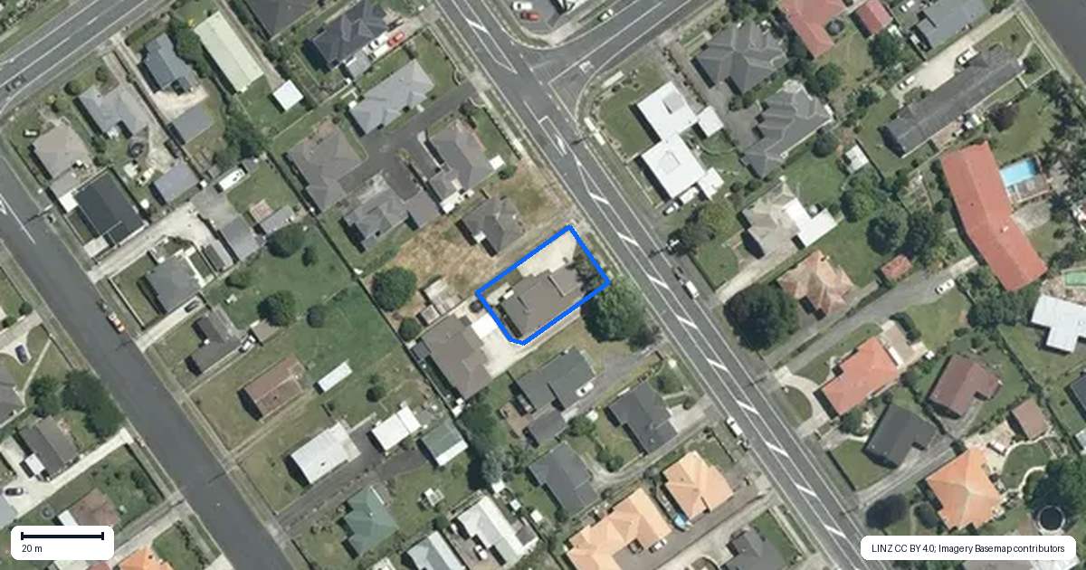 Property context map for 103B Studholme Street, Morrinsville