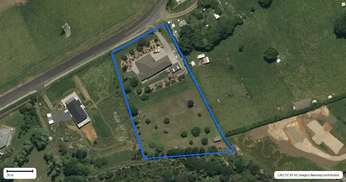Property context map for 109 Avon Road, Pokeno