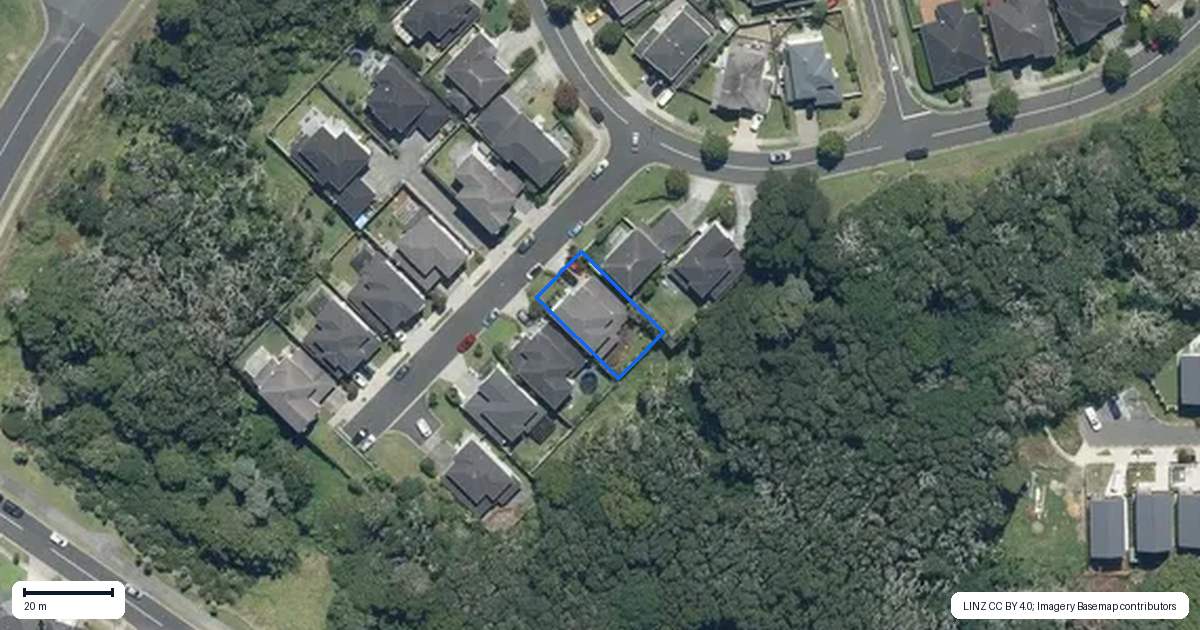 Property context map for 4 Vittoria Terrace, Flat Bush, Auckland