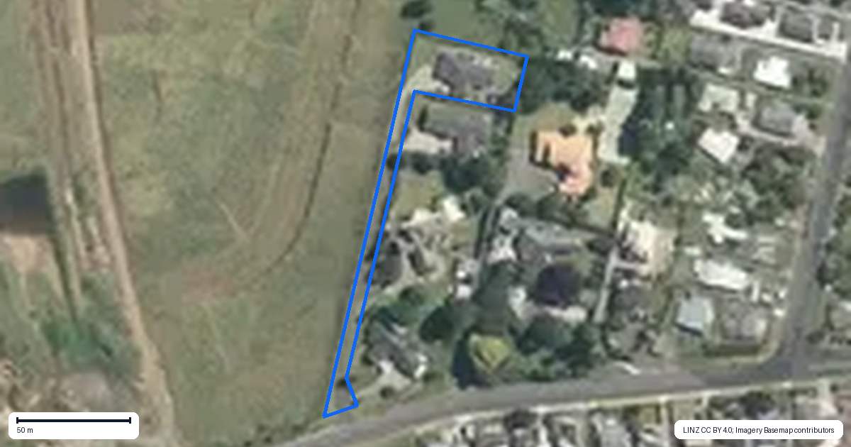 Property context map for 1936A Rewi Street, Te Awamutu