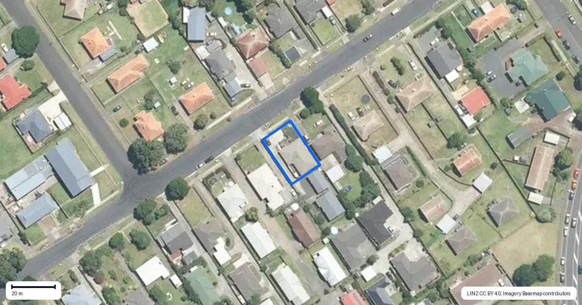 Property context map for 44 Victoria Street, Pukekohe