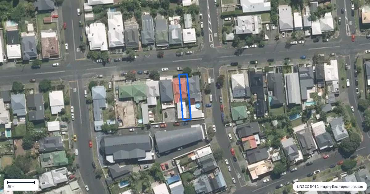 Property context map for 40 Rose Road, Grey Lynn, Auckland