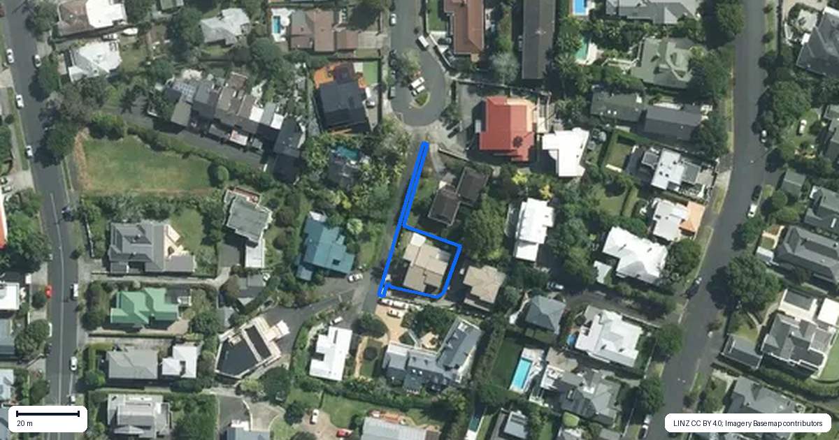 Property context map for 32 The Glen, Remuera, Auckland