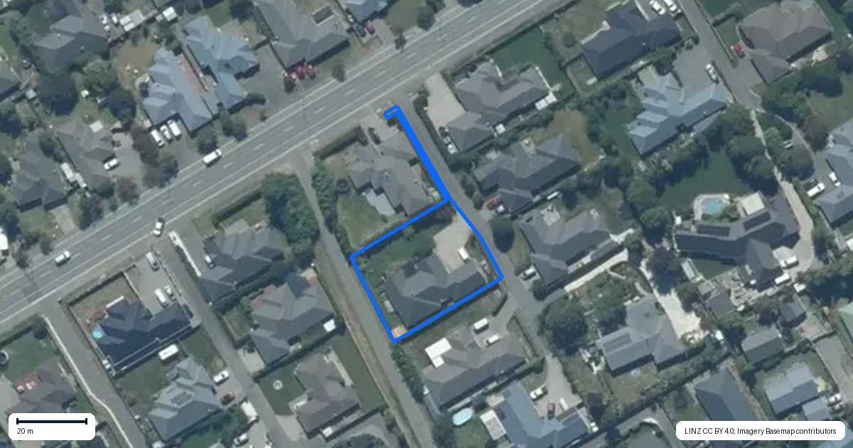 Property context map for 93A Lowes Road, Rolleston