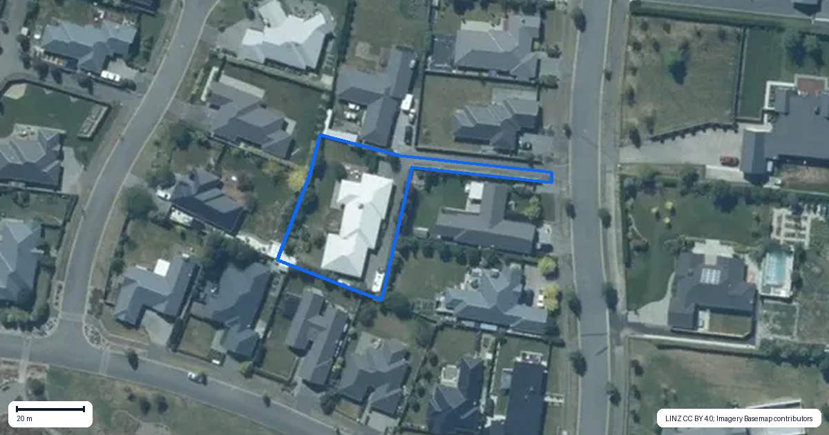 Property context map for 86 Iris Taylor Avenue, West Melton
