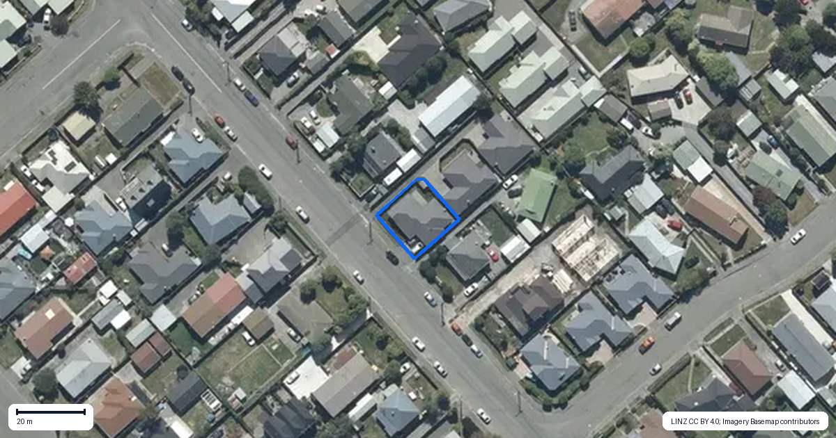 Property context map for 13A Seymour Street, Hornby, Christchurch